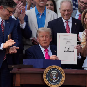 In July 4 ceremony, Trump signs tax and spending bill into law